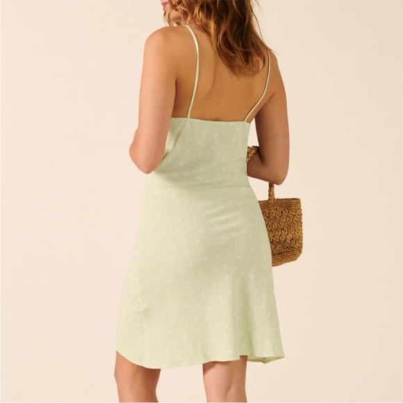 Rouje Dress Dorine Mini in Green Floral - Picture 5 of 9